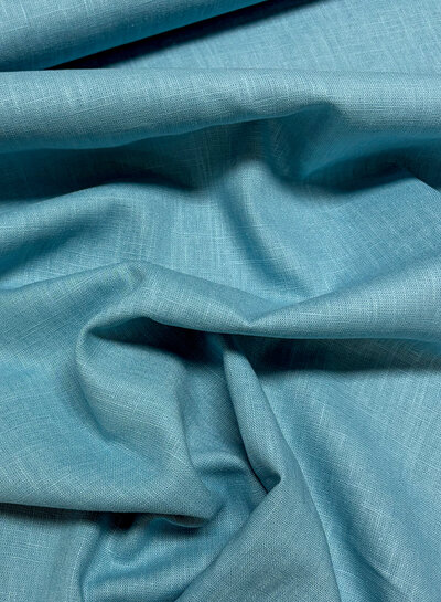 Madeline turquoise - linnen katoen blend
