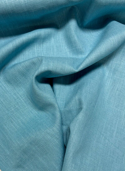 Madeline turquoise - linen cotton blend