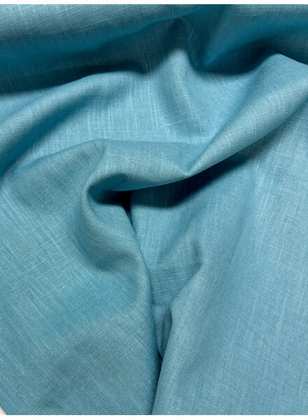 Madeline turquoise - linen cotton blend