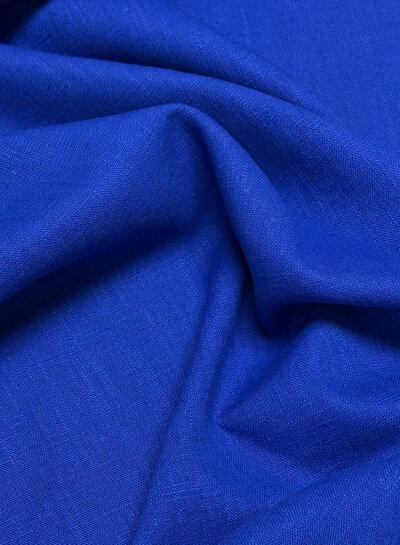 Madeline cobalt - linen cotton blend