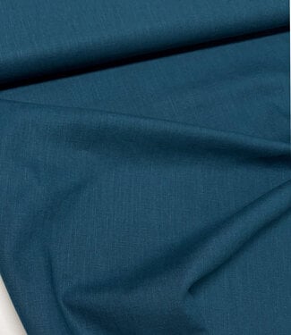 Madeline petrol - linen cotton blend
