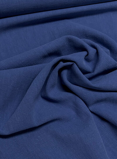 Madeline indigo - linen cotton blend