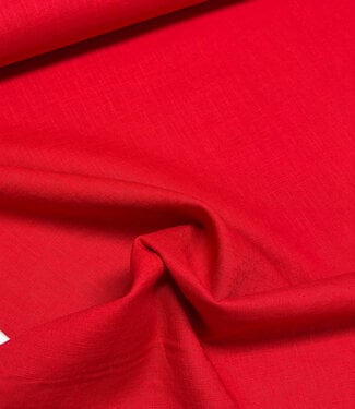 Madeline red - linen cotton blend
