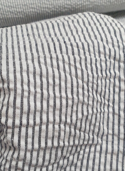 anthracite stripes - seersucker