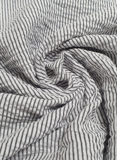 anthracite stripes - seersucker