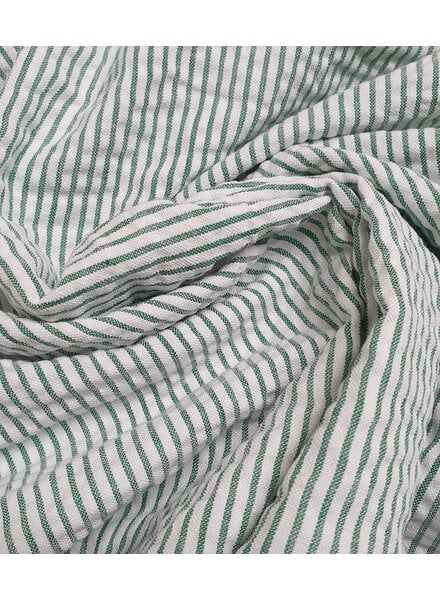 groen streepjes - seersucker