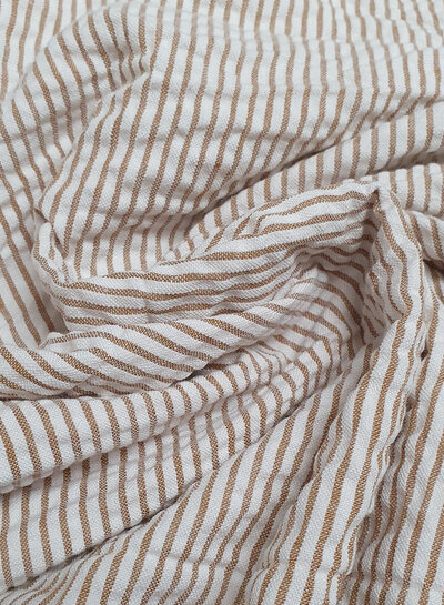 camel stripes - seersucker