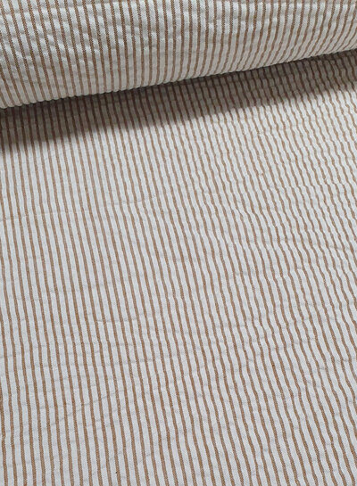 camel stripes - seersucker