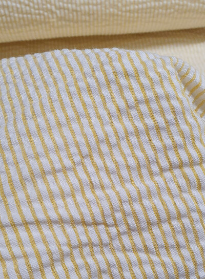sun-yellow striped - seersucker
