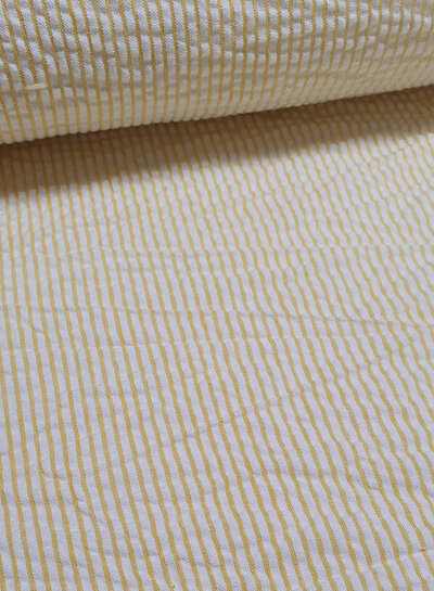 sun-yellow striped - seersucker