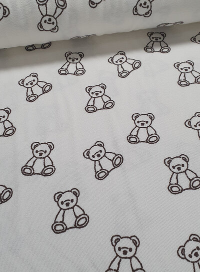 Terry crepe bears - off-white