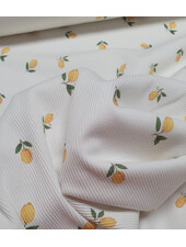 lemons ecru - ribbed knit