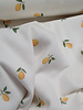 lemons ecru - ribbed knit