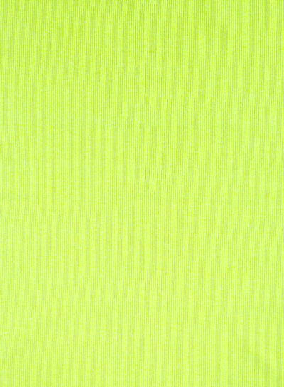 fluorescent yellow rib knit fabric