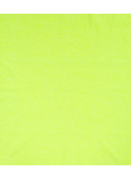 fluorescent yellow rib knit fabric