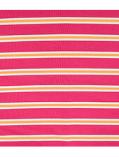 fuchsia neon stripes - french terry