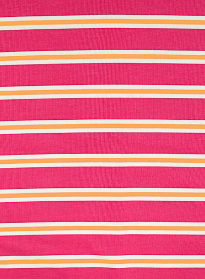fuchsia neon stripes - french terry