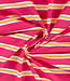 fuchsia neon stripes - french terry