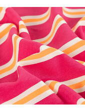 fuchsia neon stripes - french terry