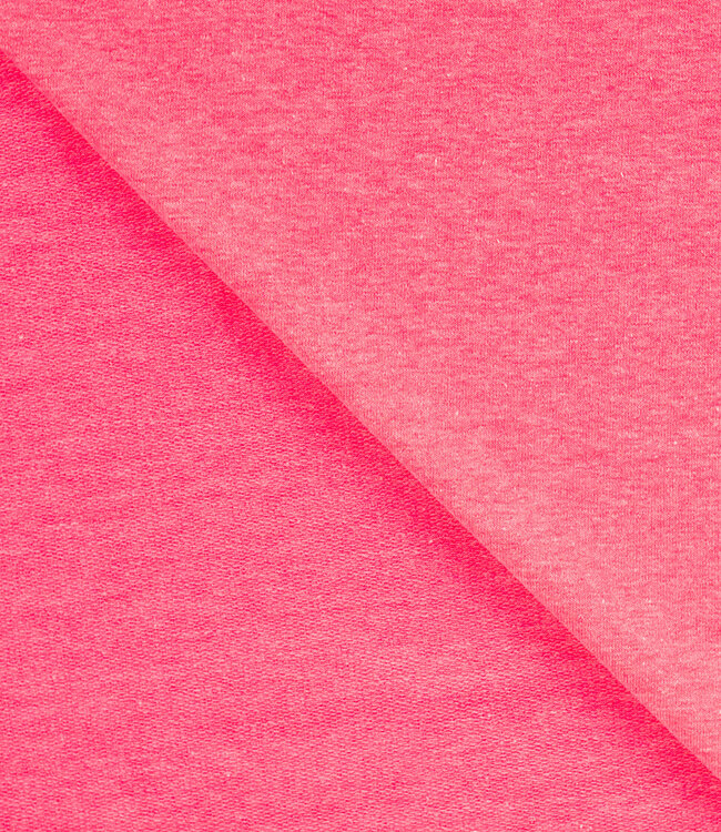 fluo roze - french terry