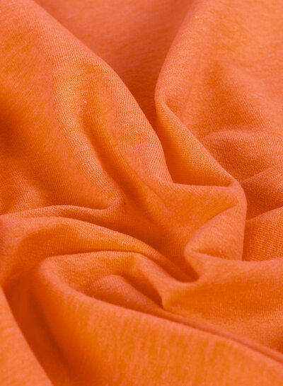 fluo oranje - french terry