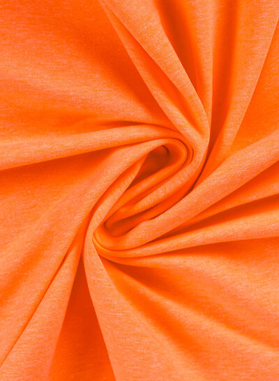 fluo oranje - french terry