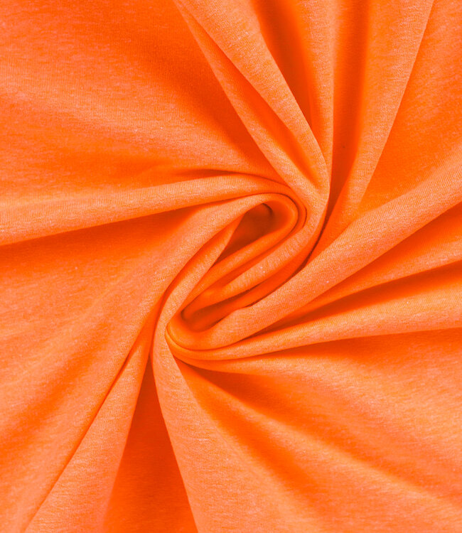 fluo oranje - french terry