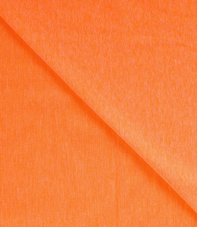 fluo oranje - french terry