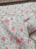 Swafing mint and pink flowers - ribbed jersey