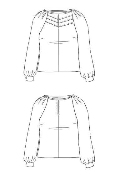 Maison Fauve La Blouse CHELSEA - naaipatroon - Engels en Franse instructies