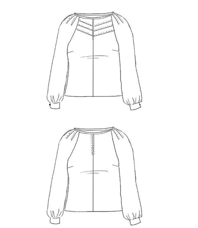 Maison Fauve La Blouse CHELSEA - naaipatroon - Engels en Franse instructies