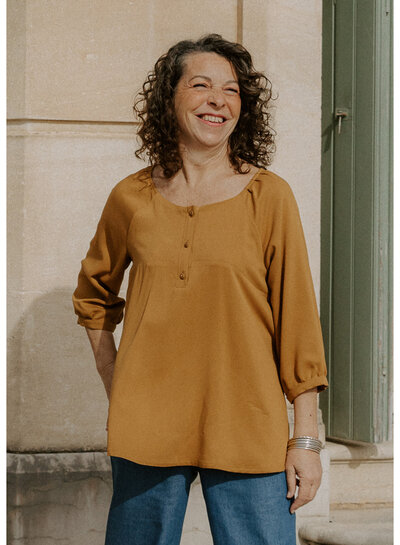 Maison Fauve La Blouse HESPERIDE - naaipatroon - Engels en Franse instructies