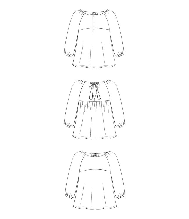 Maison Fauve La Blouse HESPERIDE - naaipatroon - Engels en Franse instructies