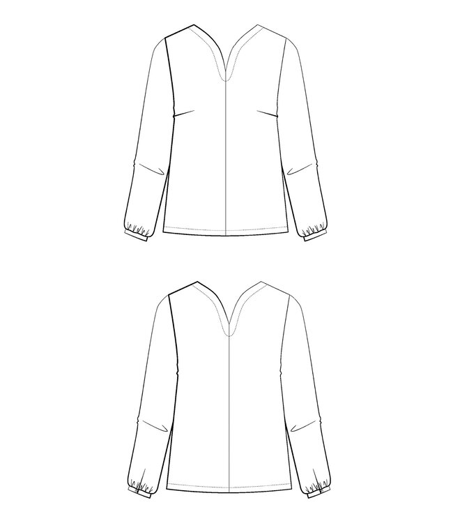 Maison Fauve The VOLATA Blouse - sewing pattern - English and French instructions