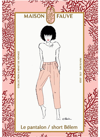 Maison Fauve Le Pantalon / Short BELEM - naaipatroon - Engels en Franse instructies