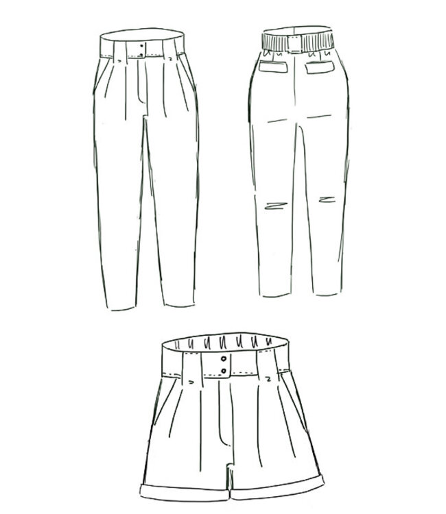 Maison Fauve The BELEM Trousers / Shorts - sewing pattern - English and French instructions