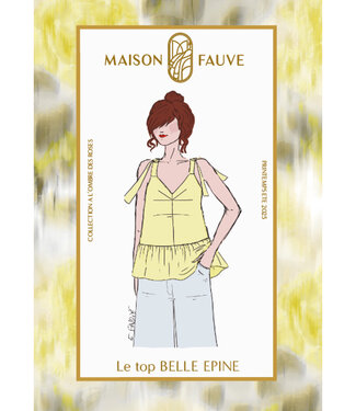 Maison Fauve The Top BELLE EPINE - sewing pattern - English and French instructions