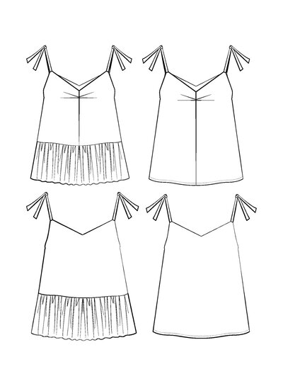 Maison Fauve The Top BELLE EPINE - sewing pattern - English and French instructions