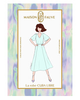 Maison Fauve La Robe CUBA LIBRE - naaipatroon - Engels en Franse instructies