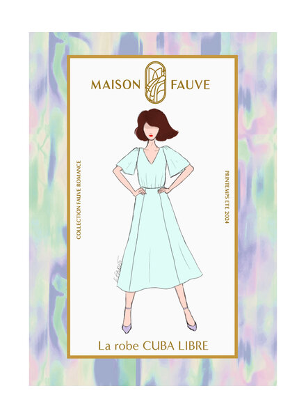 Maison Fauve La Robe CUBA LIBRE - naaipatroon - Engels en Franse instructies