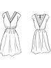 Maison Fauve La Robe / Le Top Byzance - papieren patroon - Engelse en Franse instructies
