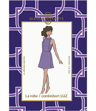 Maison Fauve La Robe Combishort LUZ - naaipatroon - Engels en Franse instructies