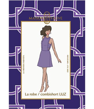 Maison Fauve La Robe Combishort LUZ - sewing pattern - English and French instructions