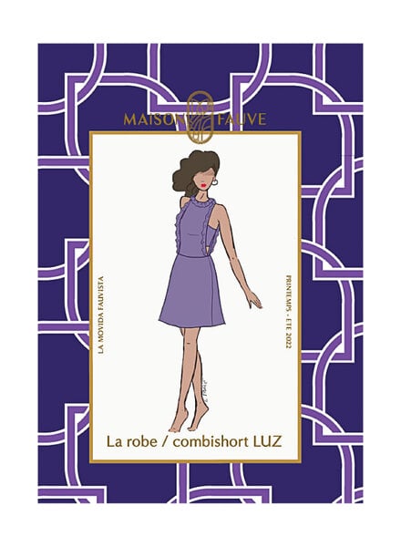 Maison Fauve La Robe Combishort LUZ - naaipatroon - Engels en Franse instructies