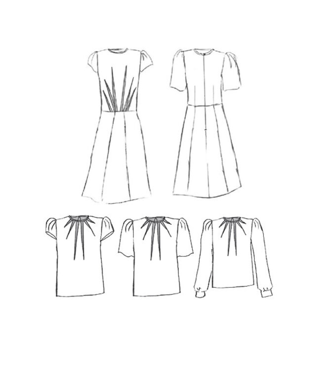 Maison Fauve La Blouse et Robe ZENITH - naaipatroon - Engels en Franse instructies
