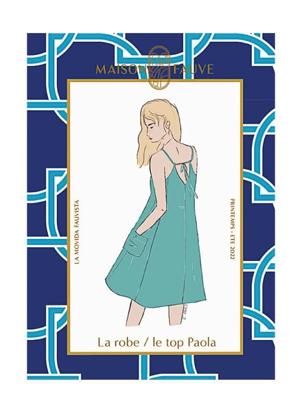 Maison Fauve La Robe / Le Top PAOLA - naaipatroon - Engels en Franse instructies