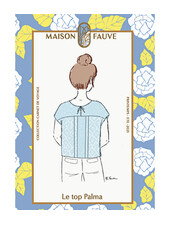Maison Fauve Le TOP PALMA - papieren patroon - Engelse en Franse instructies