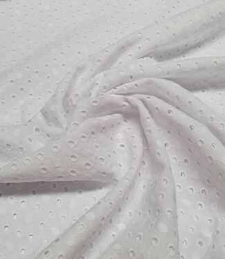 white embroidery balls