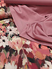 bordeaux blurred flowers - french terry