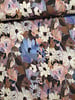 violet blurred flowers - french terry